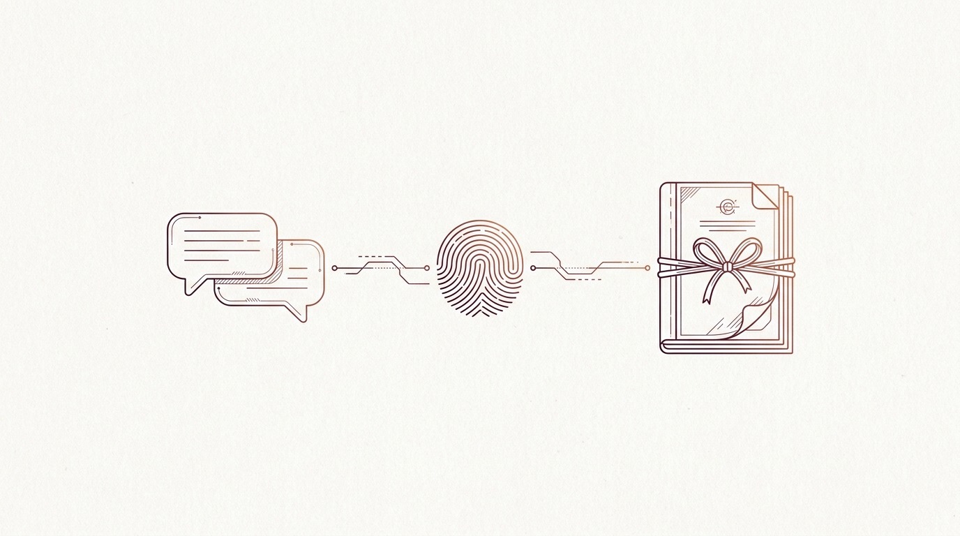 De la pantalla al vestigio: el examen de la conversación